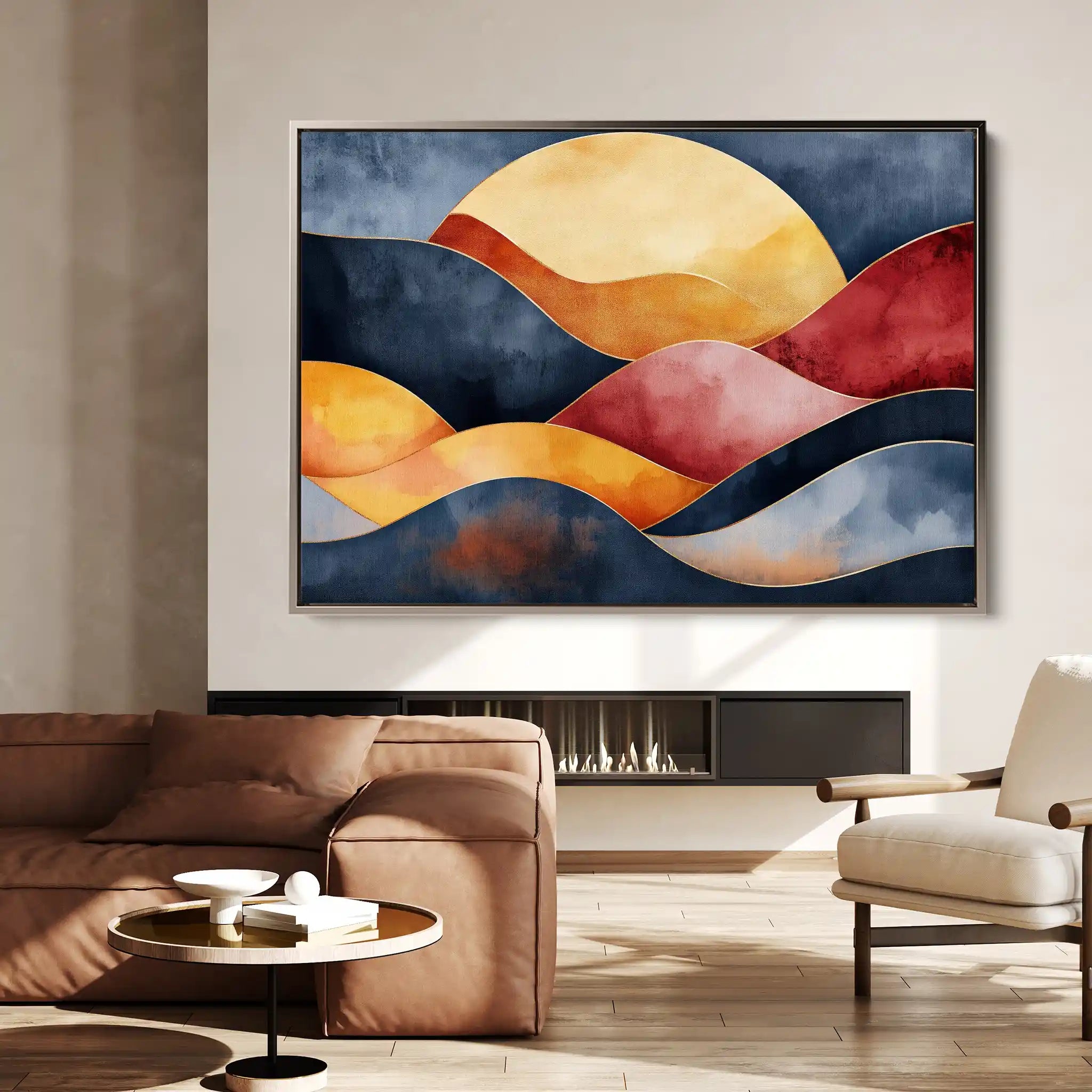 Boho 165 Canvas Art 60 x 40 cm / Black