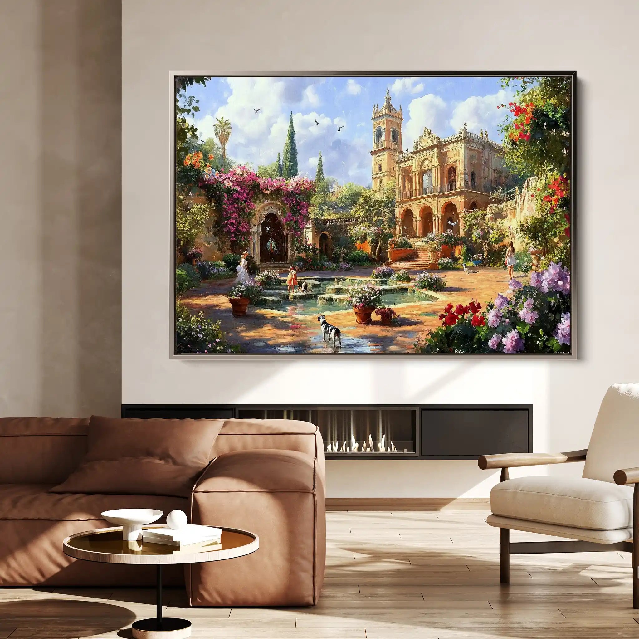 Landscape 165 Canvas Art 60 x 40 cm / Black