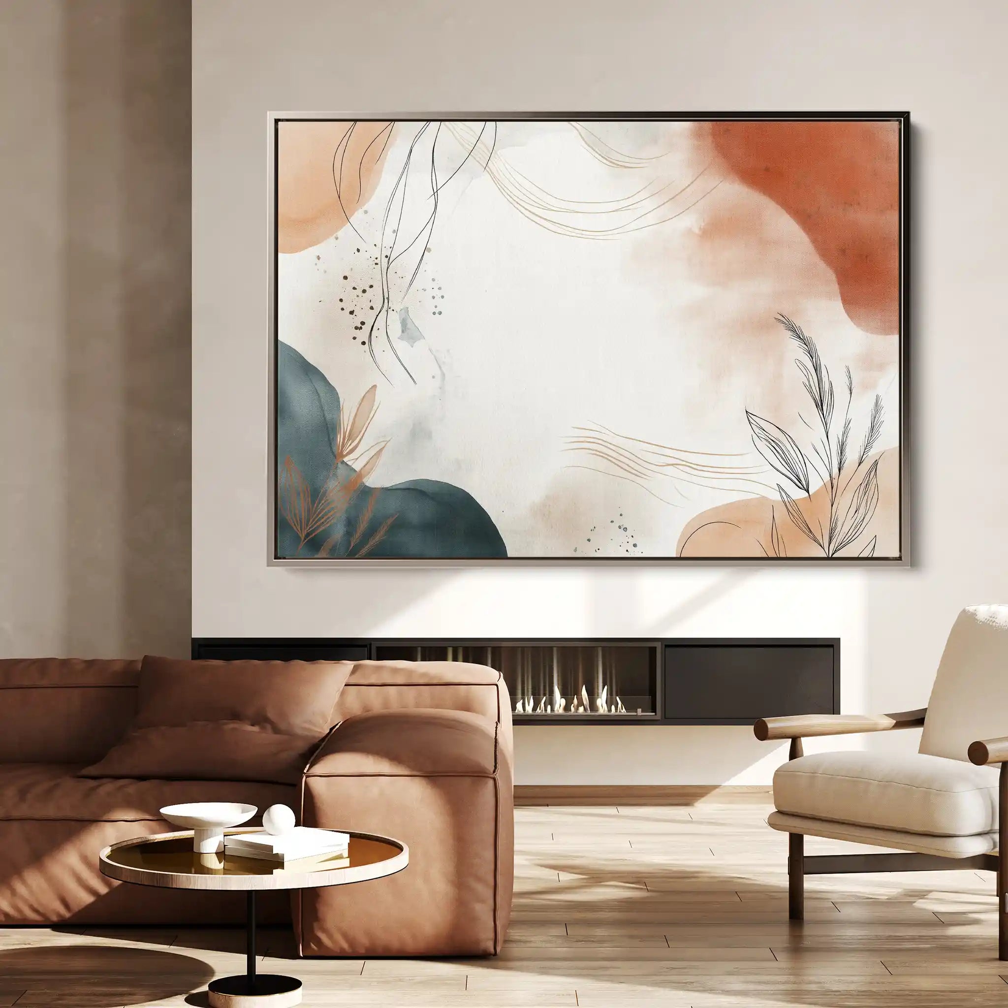 Boho 166 Canvas Art 60 x 40 cm / Black