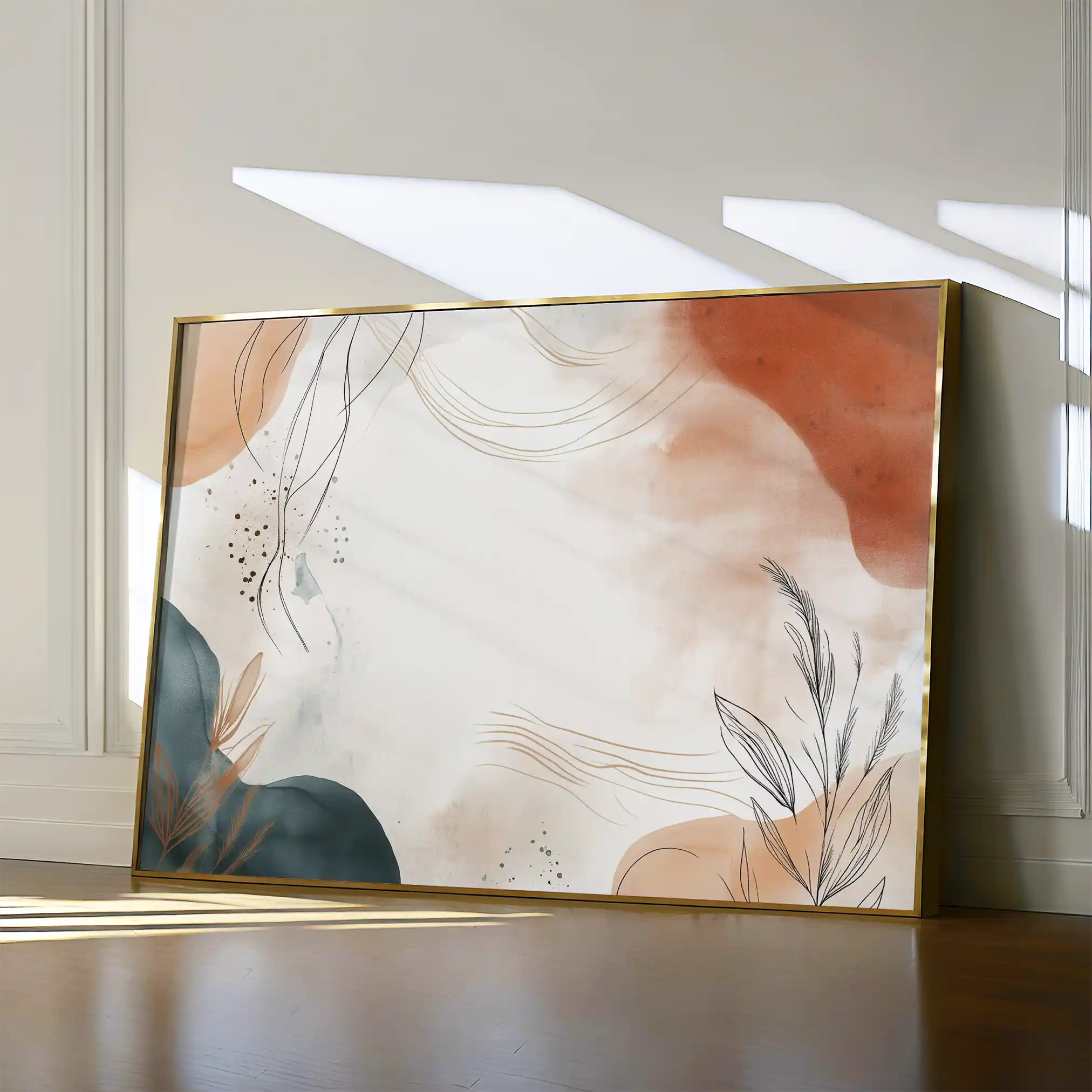 Boho 166 Canvas Art 60 x 40 cm / Black