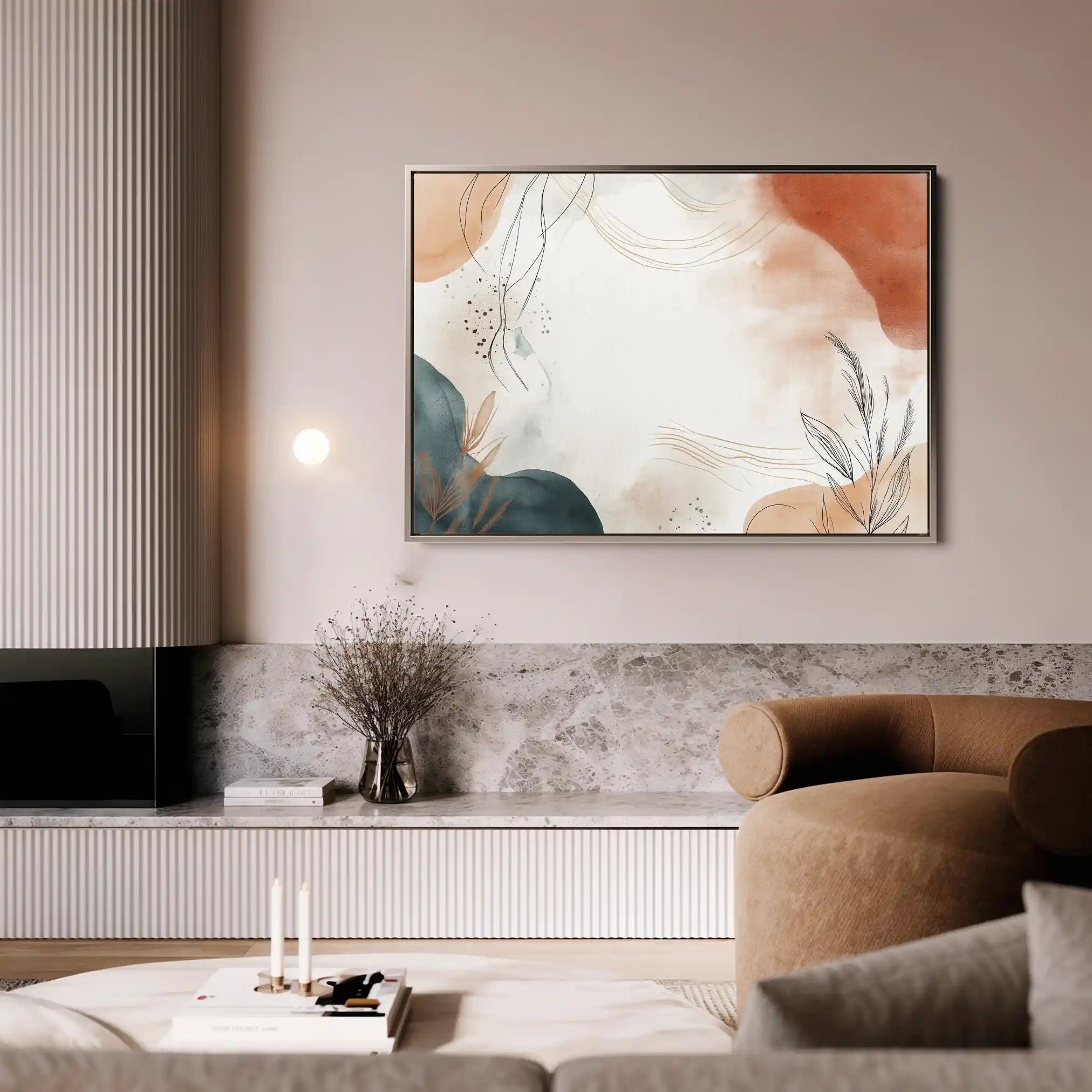 Boho 166 Canvas Art 60 x 40 cm / Black