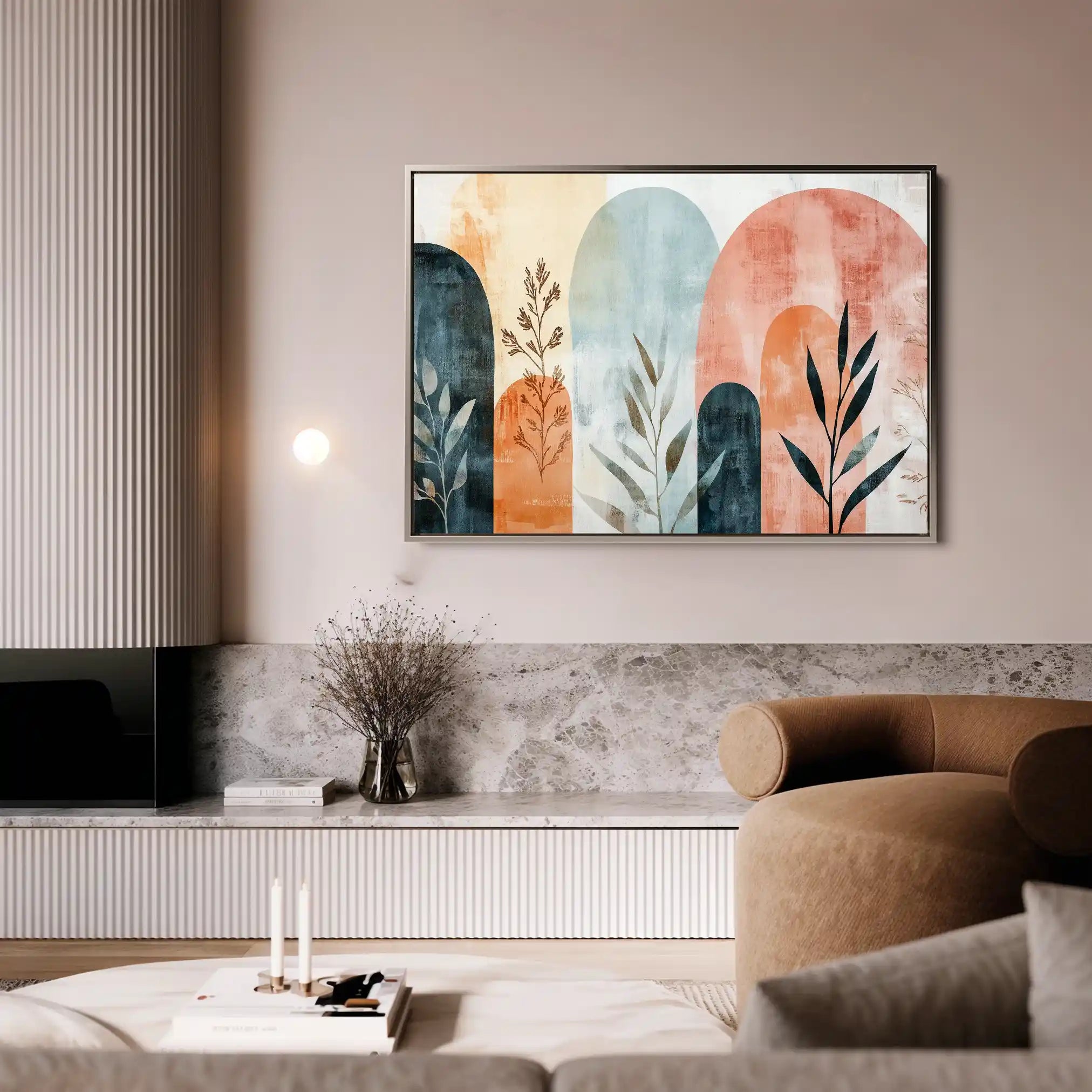 Boho 167 Canvas Art 60 x 40 cm / Black