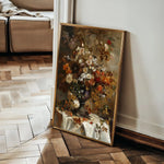 Floral 167 Canvas Art 60 x 40 cm / Black