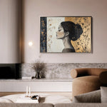 Portrait 167 Canvas Art 60 x 40 cm / Black