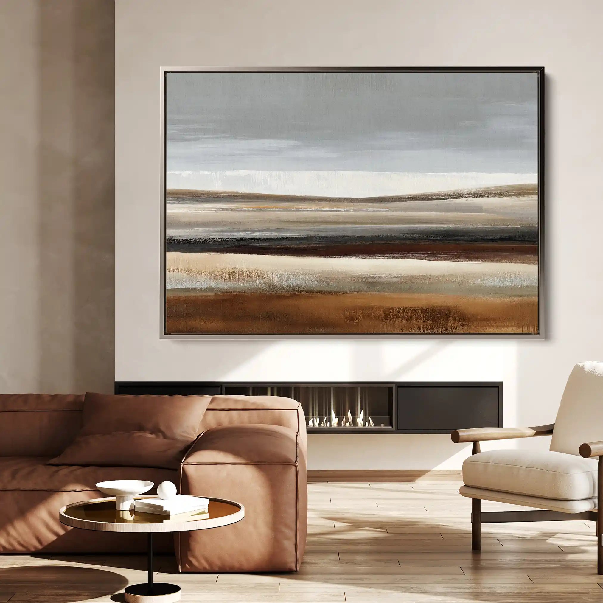 Abstract 1678 Canvas Art 60 x 40 cm / Black