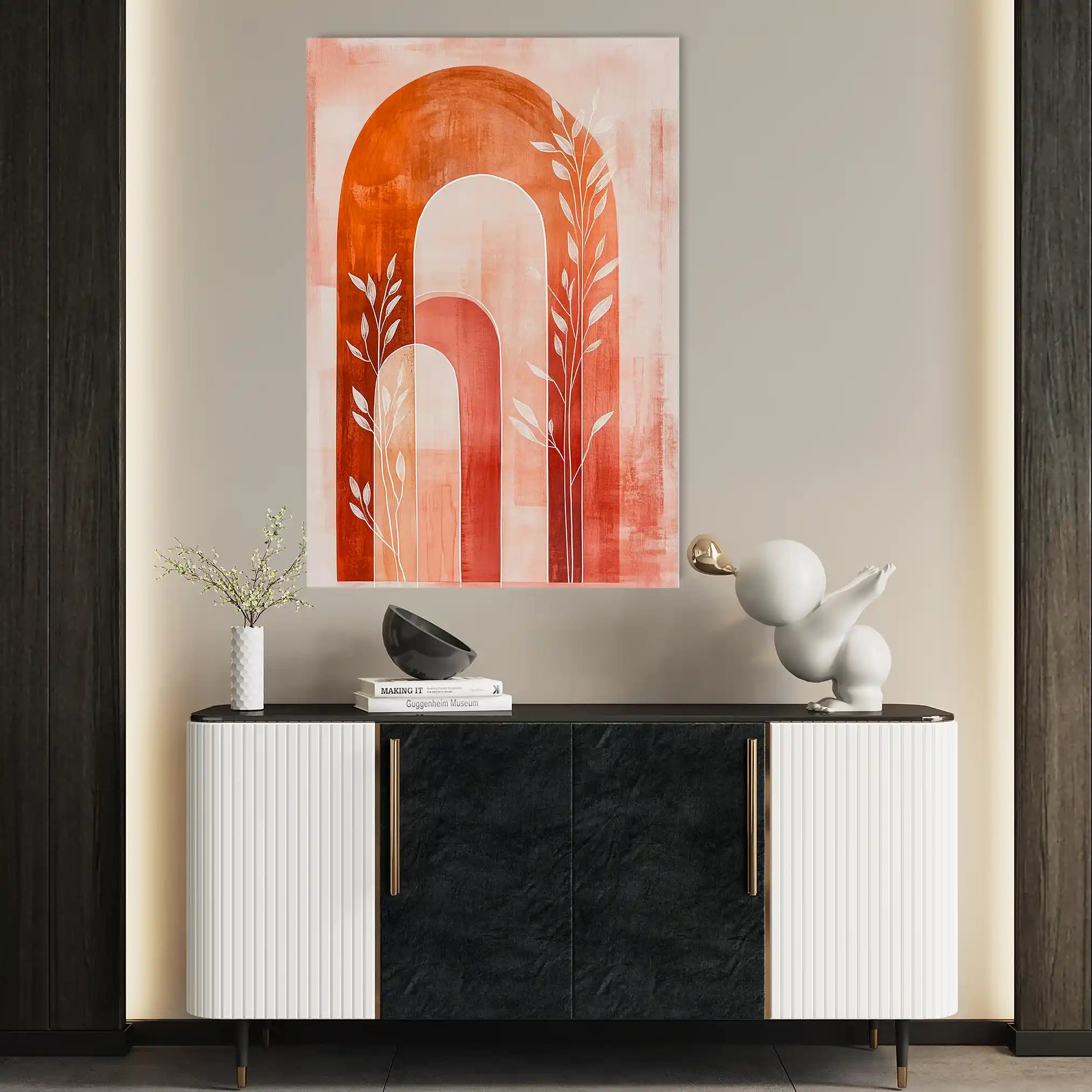 Boho 168 Canvas Art 60 x 40 cm / Black