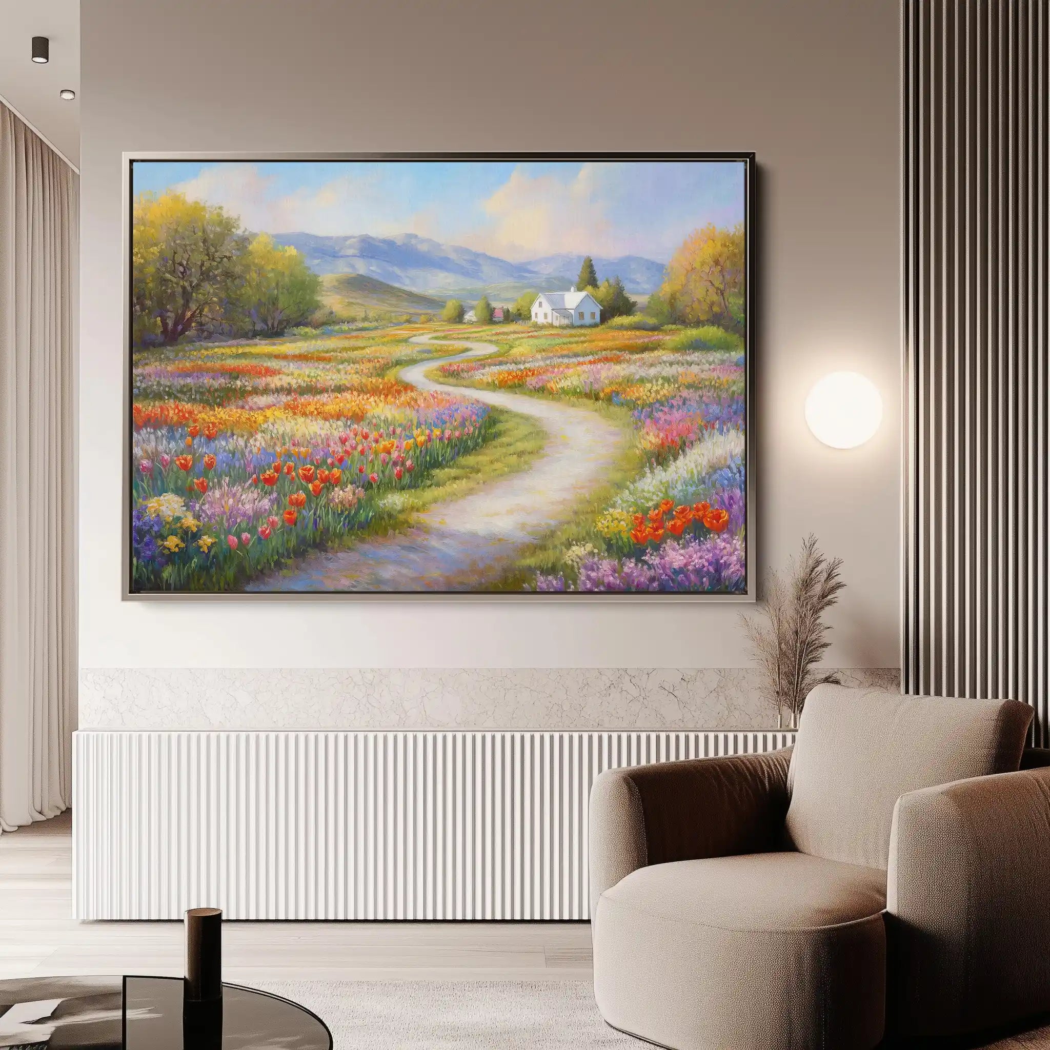Landscape 169 Canvas Art 60 x 40 cm / Black