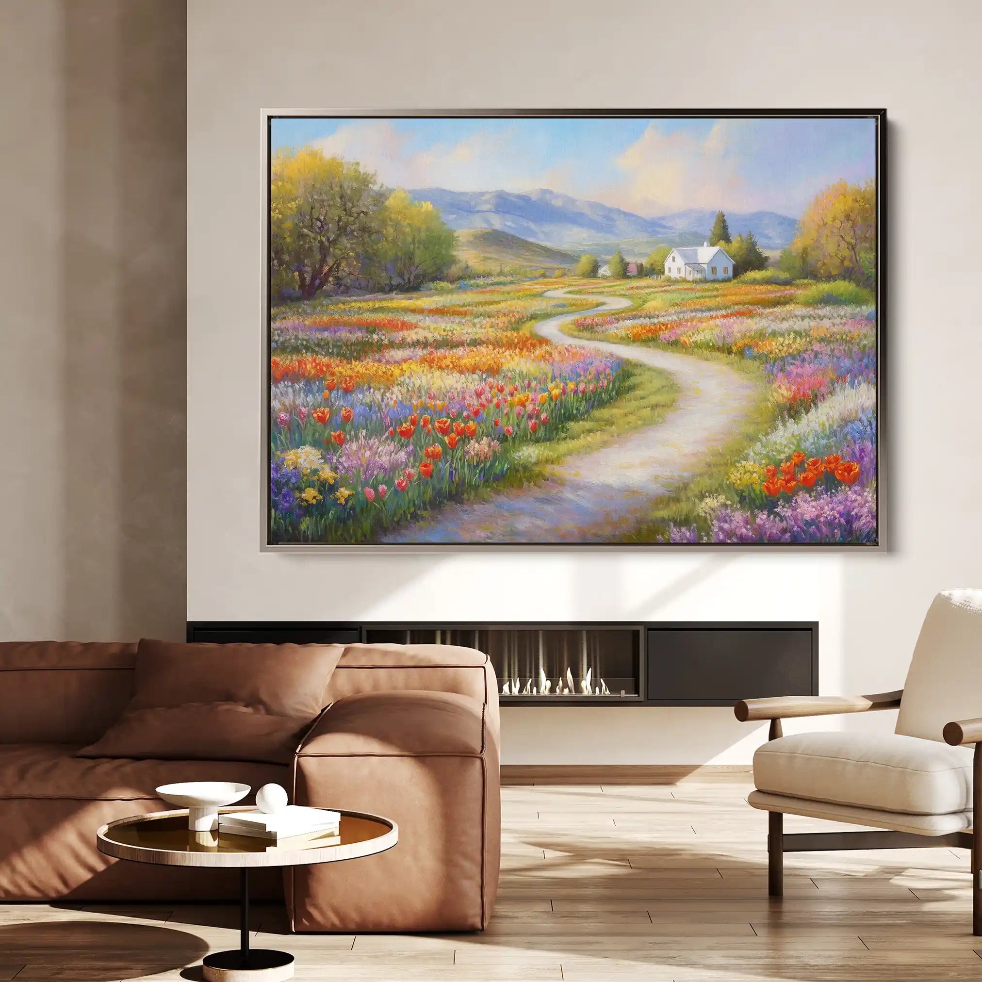 Landscape 169 Canvas Art 60 x 40 cm / Black
