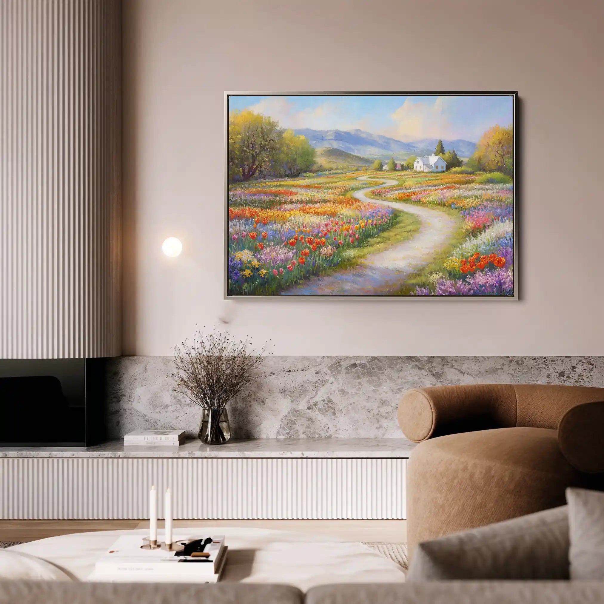 Landscape 169 Canvas Art 60 x 40 cm / Black