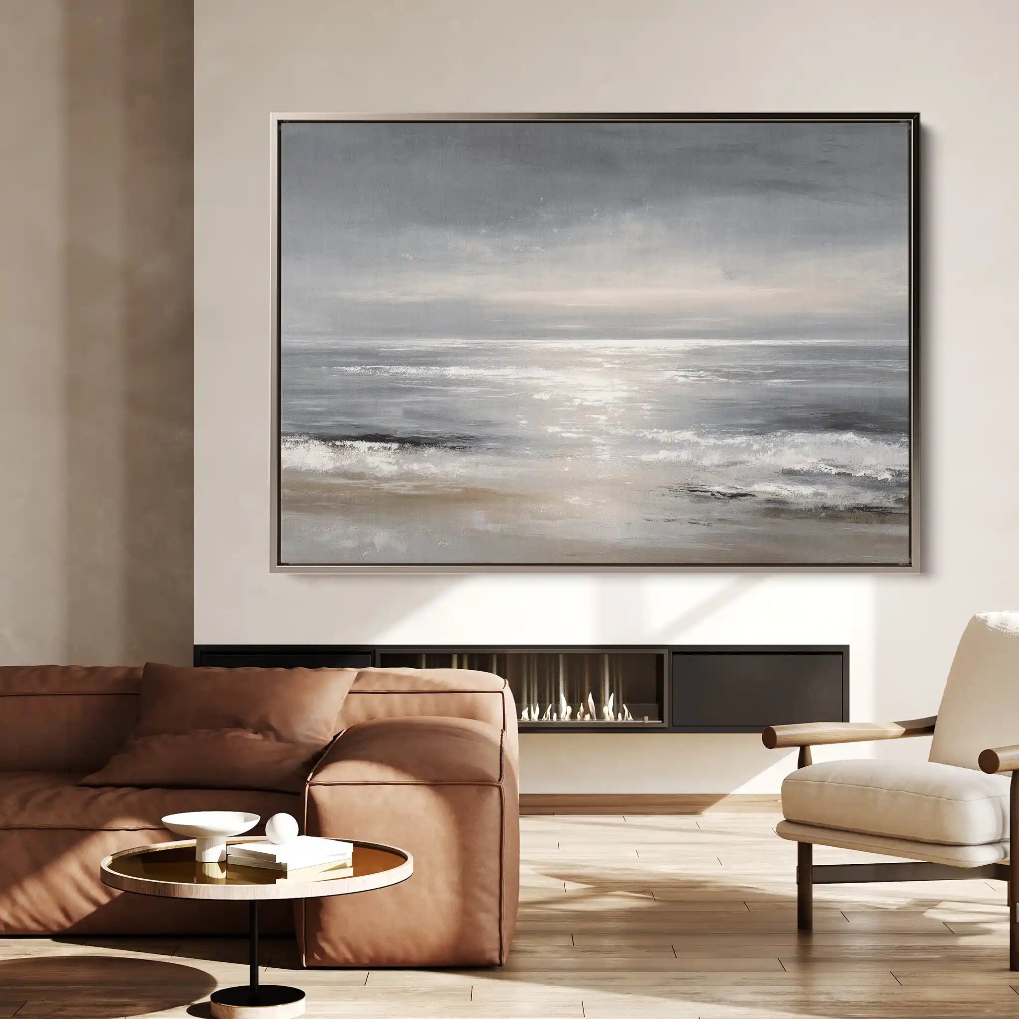 Abstract 1693 Canvas Art 60 x 40 cm / Black
