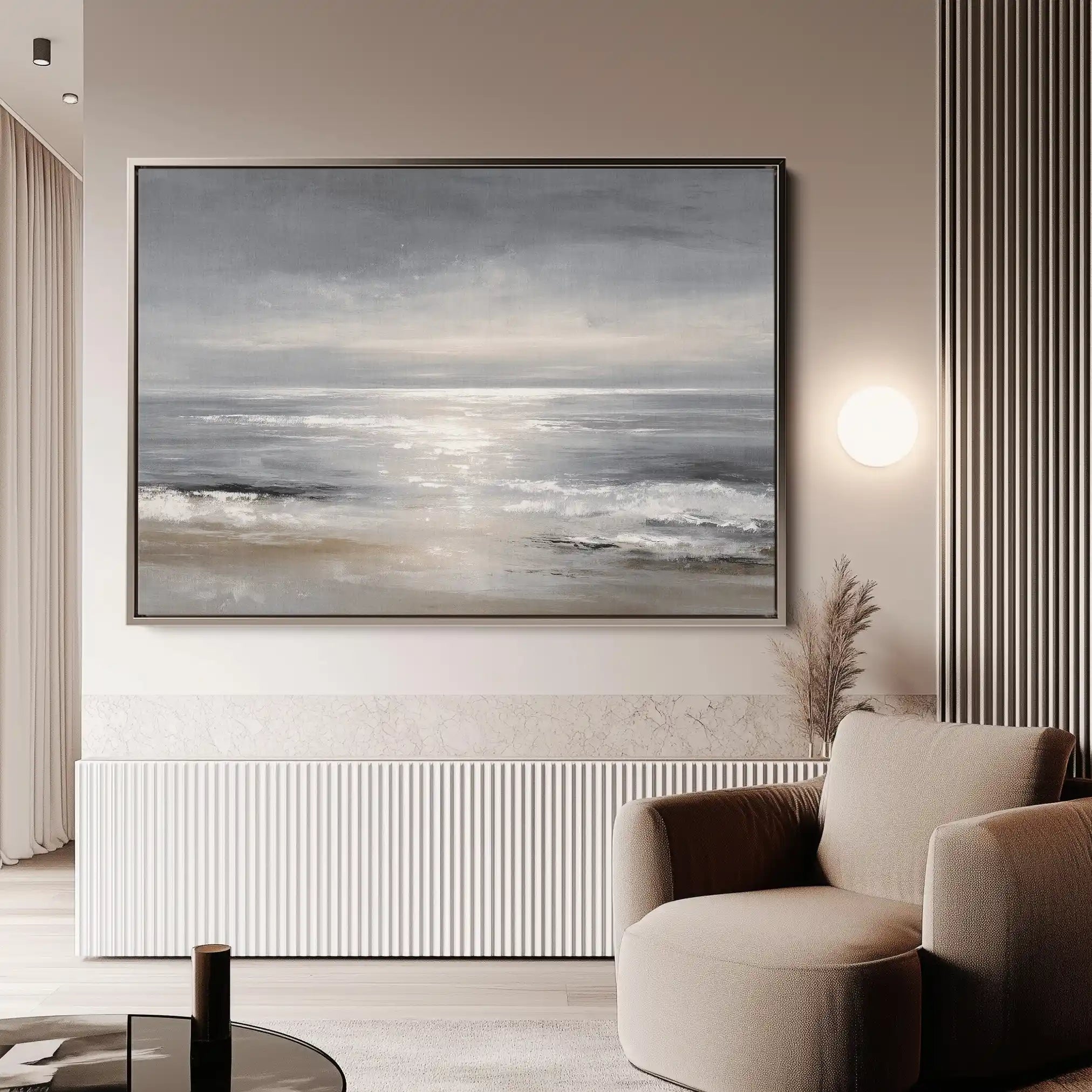 Abstract 1693 Canvas Art 60 x 40 cm / Black