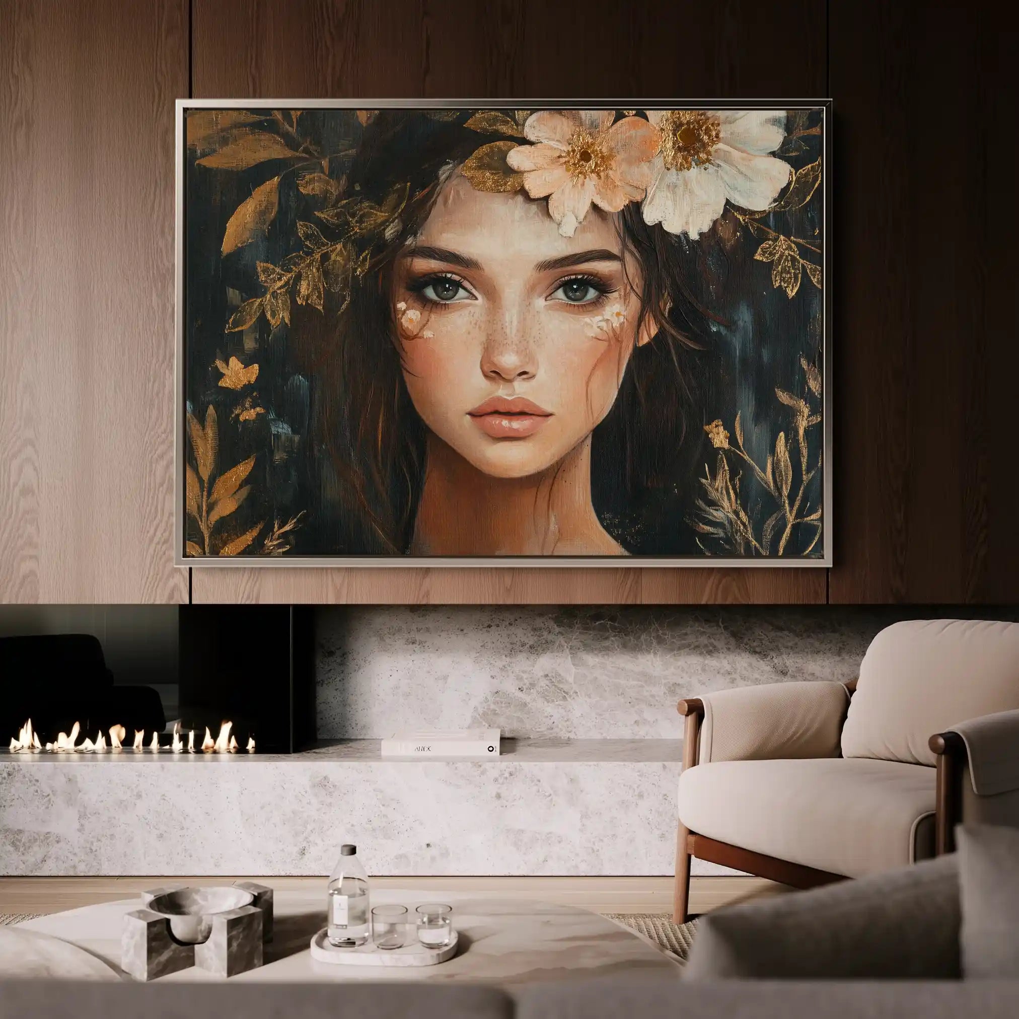 Portrait 170 Canvas Art 60 x 40 cm / Black