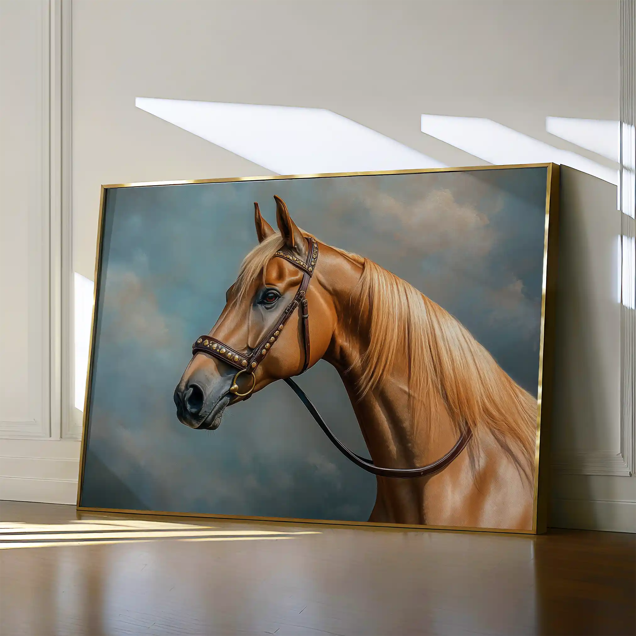 Horses 171 Canvas Art 60 x 40 cm / Black