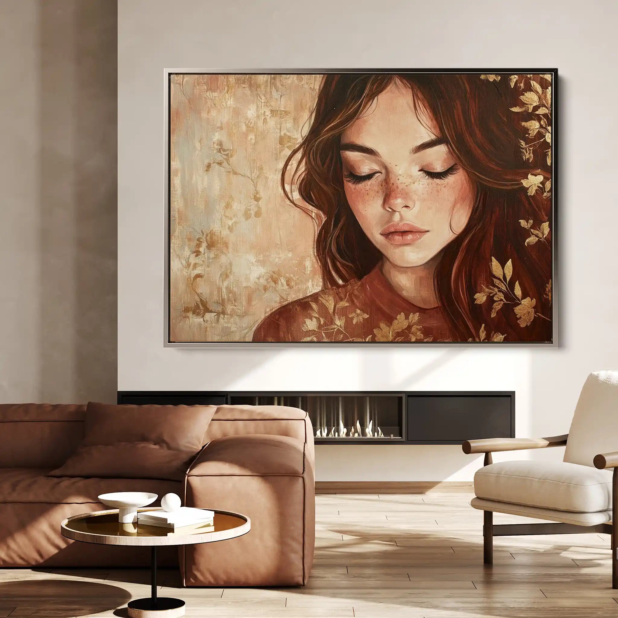 Portrait 171 Canvas Art 60 x 40 cm / Black