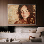 Portrait 171 Canvas Art 60 x 40 cm / Black