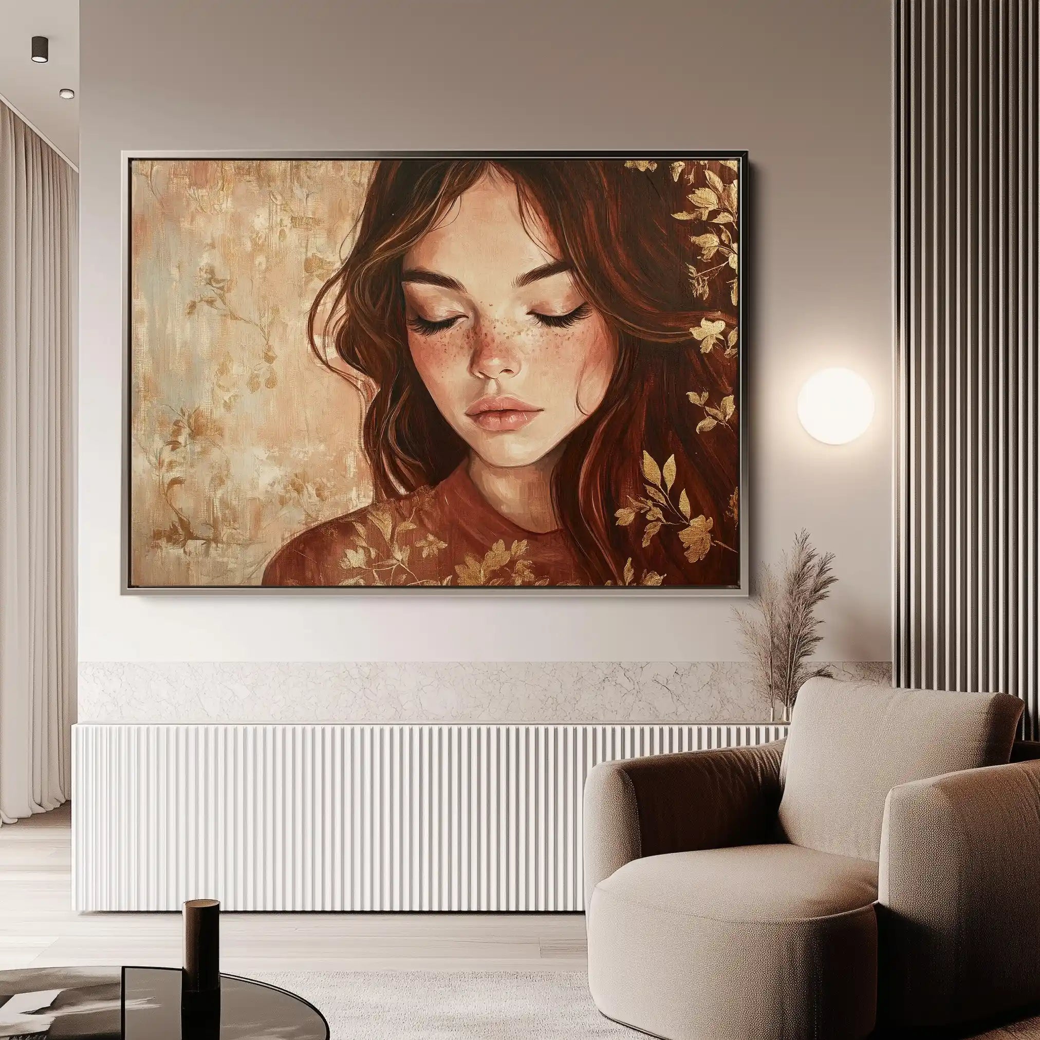 Portrait 171 Canvas Art 60 x 40 cm / Black