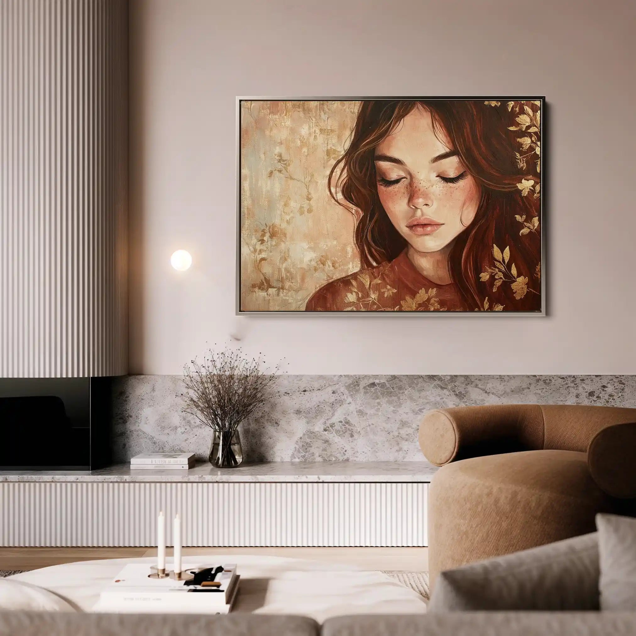 Portrait 171 Canvas Art 60 x 40 cm / Black