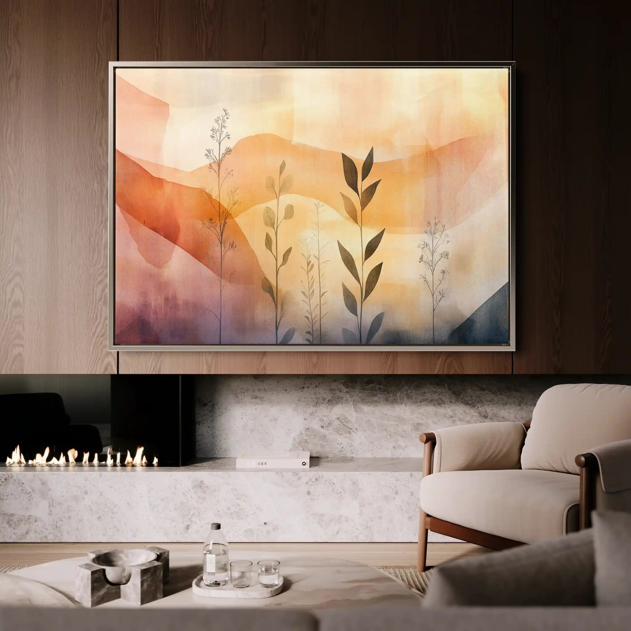Boho 172 Canvas Art 60 x 40 cm / Black