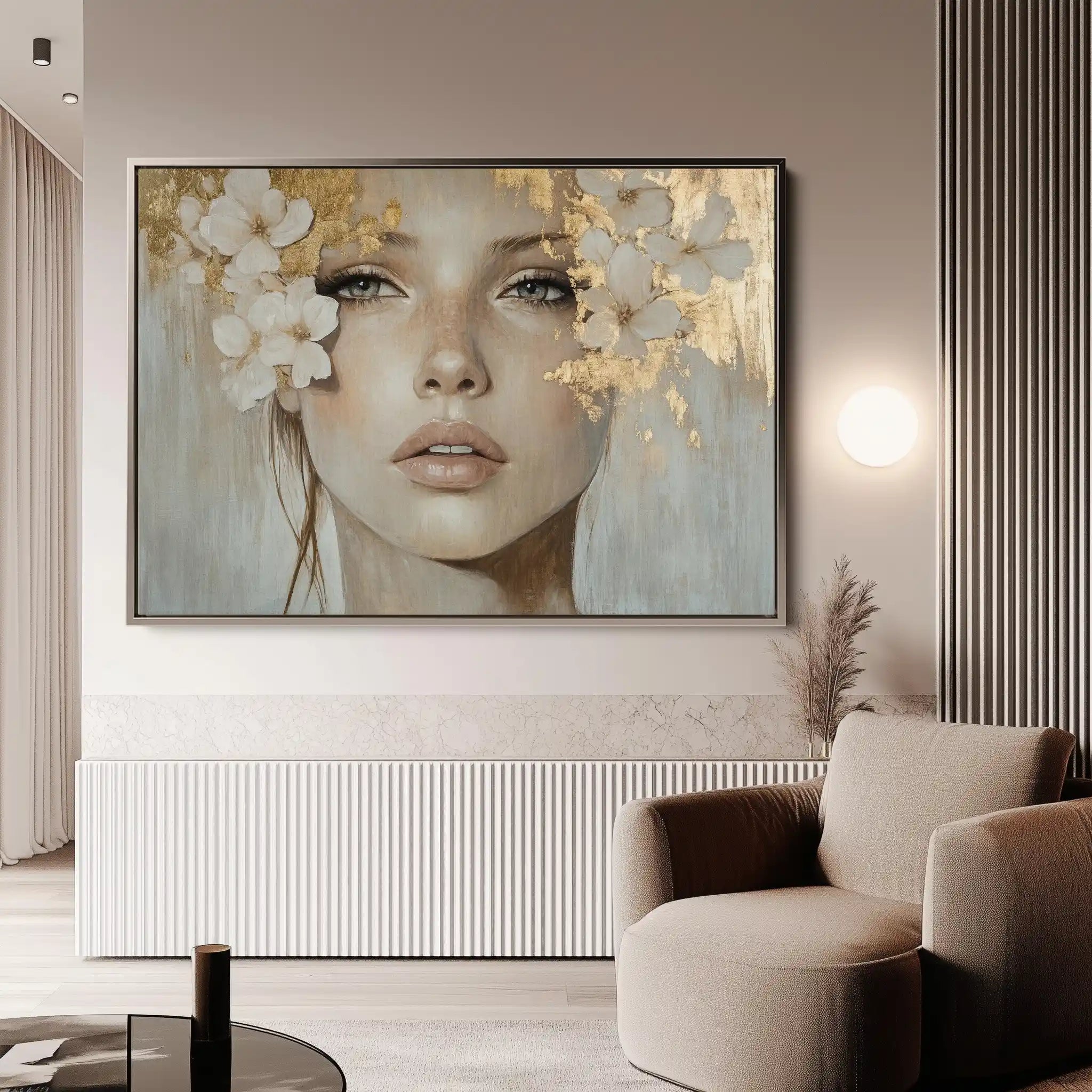 Portrait 172 Canvas Art 60 x 40 cm / Black