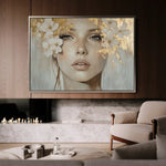 Portrait 172 Canvas Art 60 x 40 cm / Black