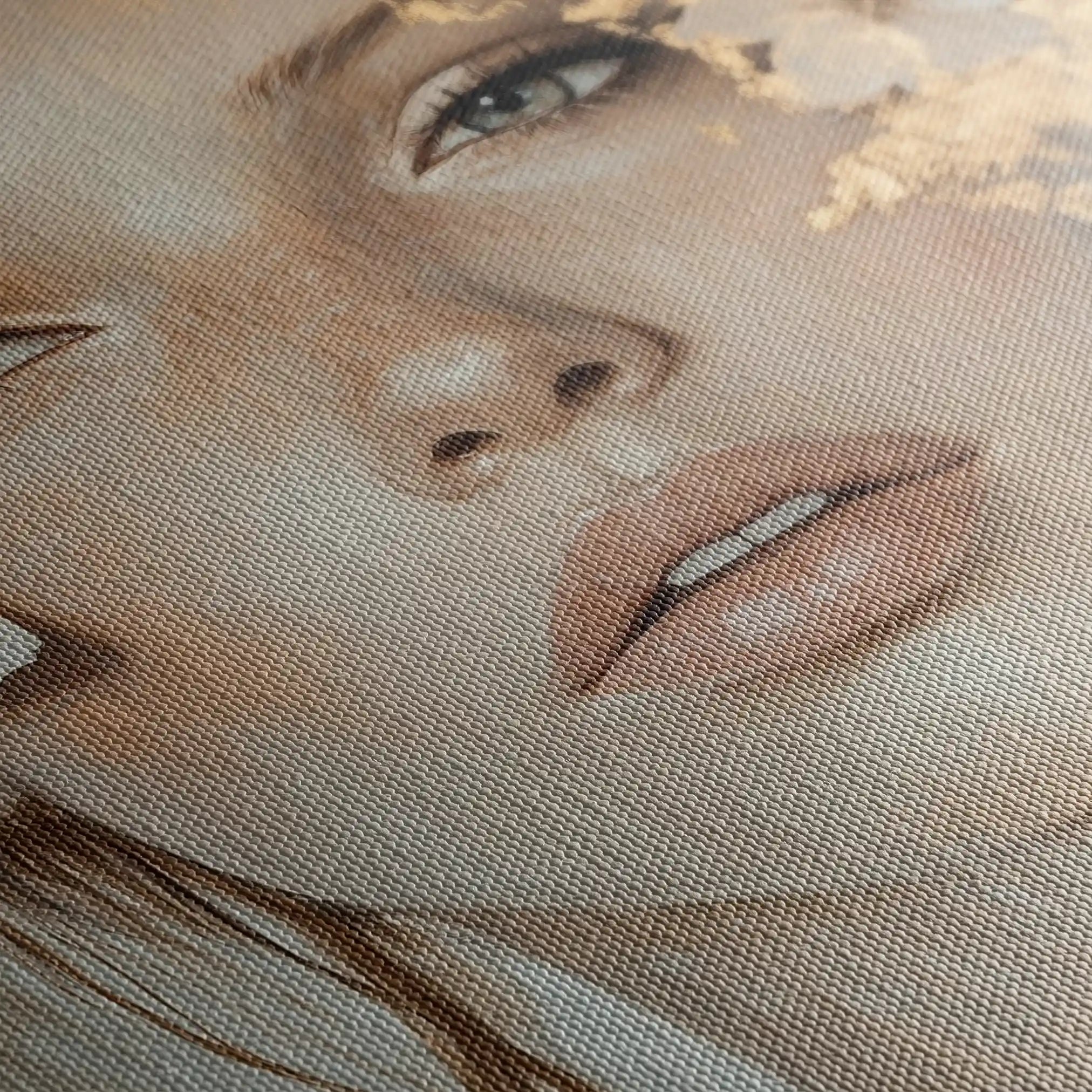 Portrait 172 Canvas Art 60 x 40 cm / Black