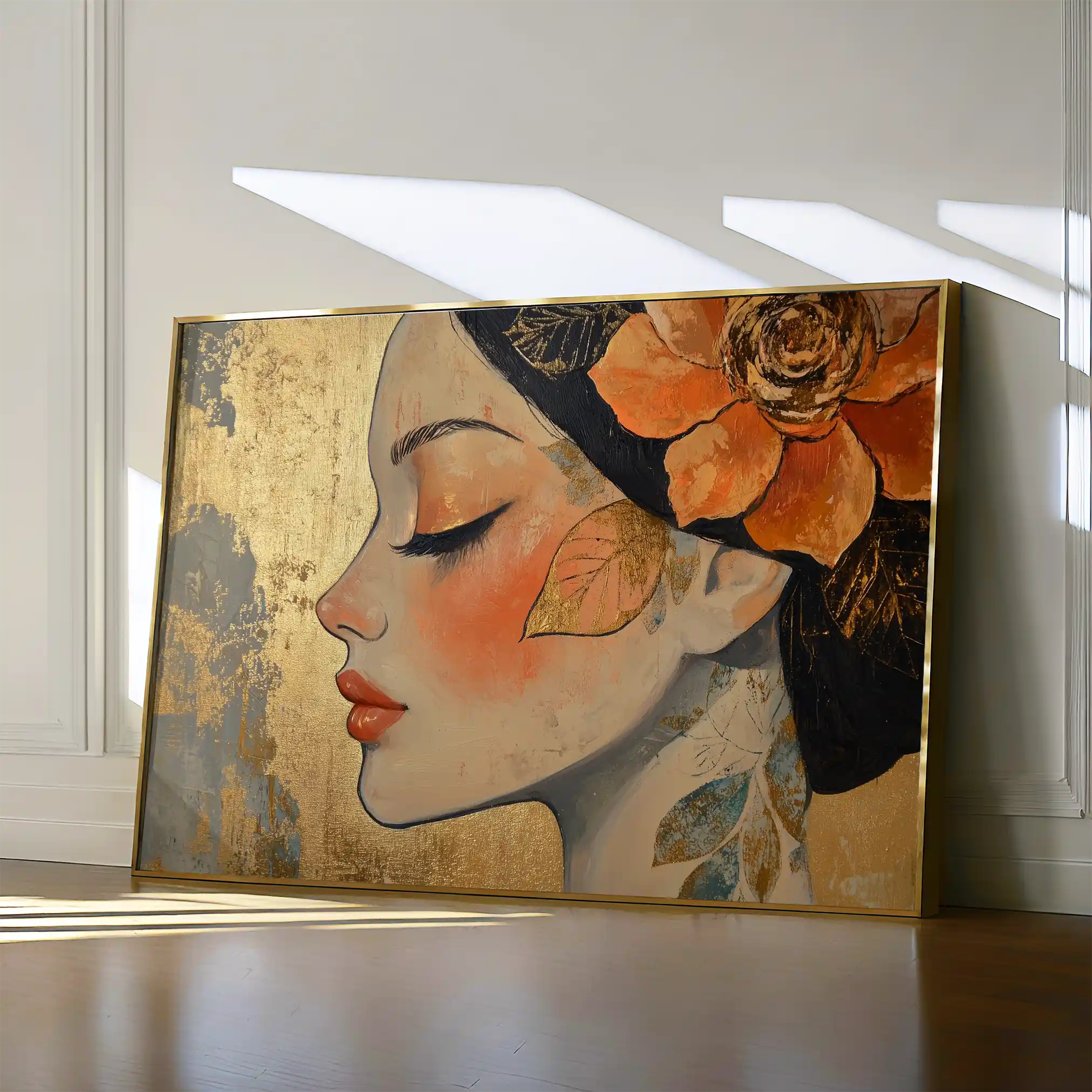 Portrait 173 Canvas Art 60 x 40 cm / Black