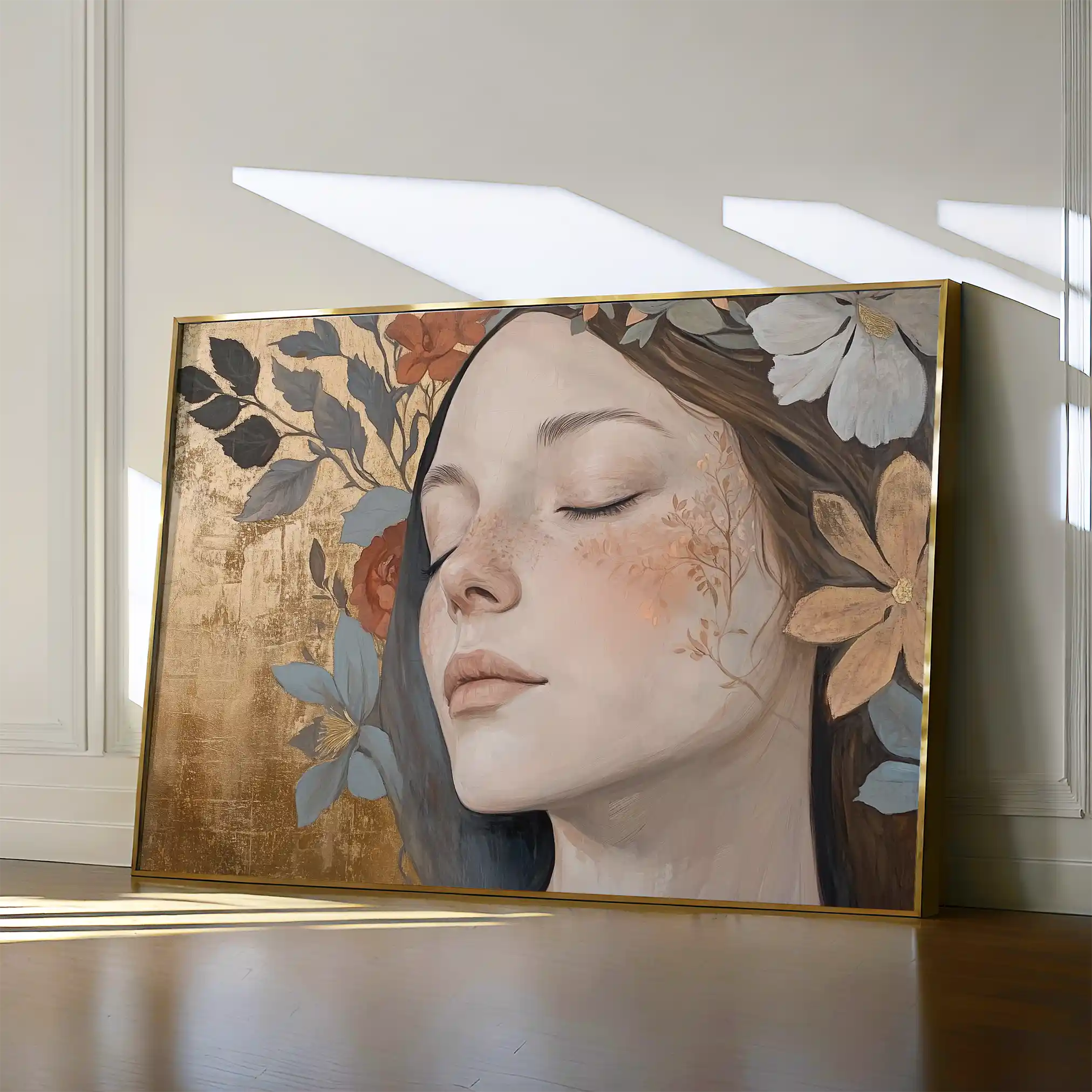 Portrait 174 Canvas Art 60 x 40 cm / Black