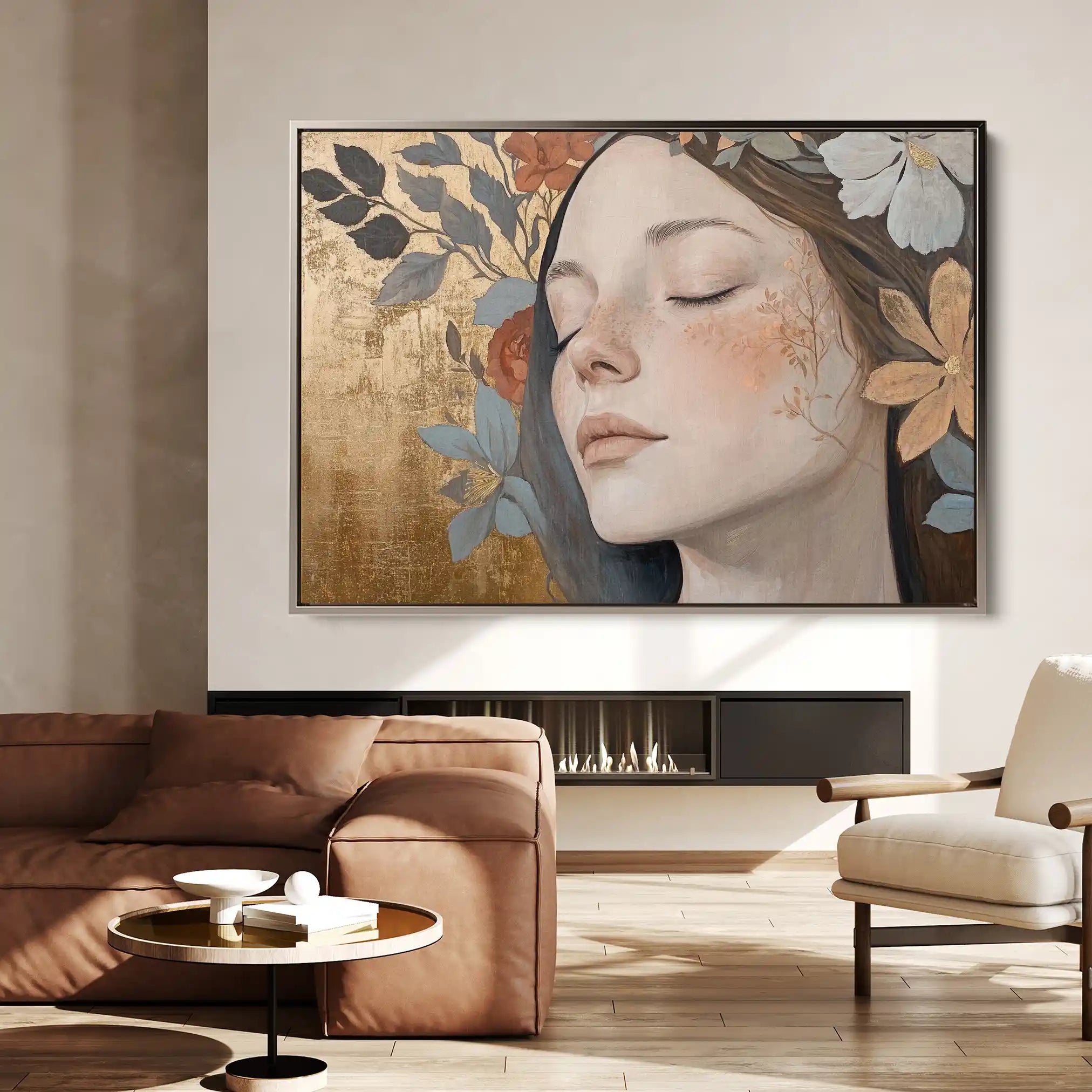 Portrait 174 Canvas Art 60 x 40 cm / Black