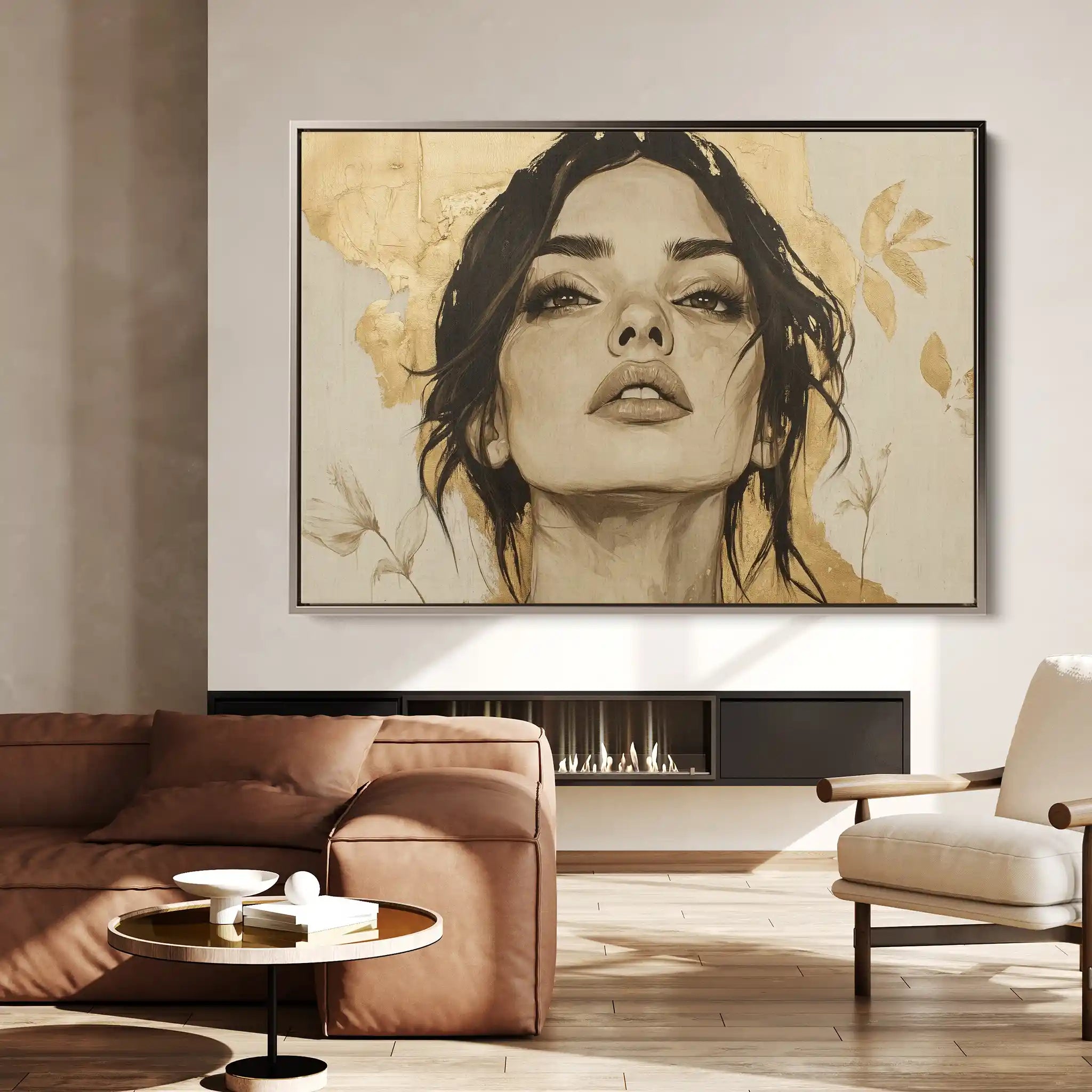 Portrait 175 Canvas Art 60 x 40 cm / Black