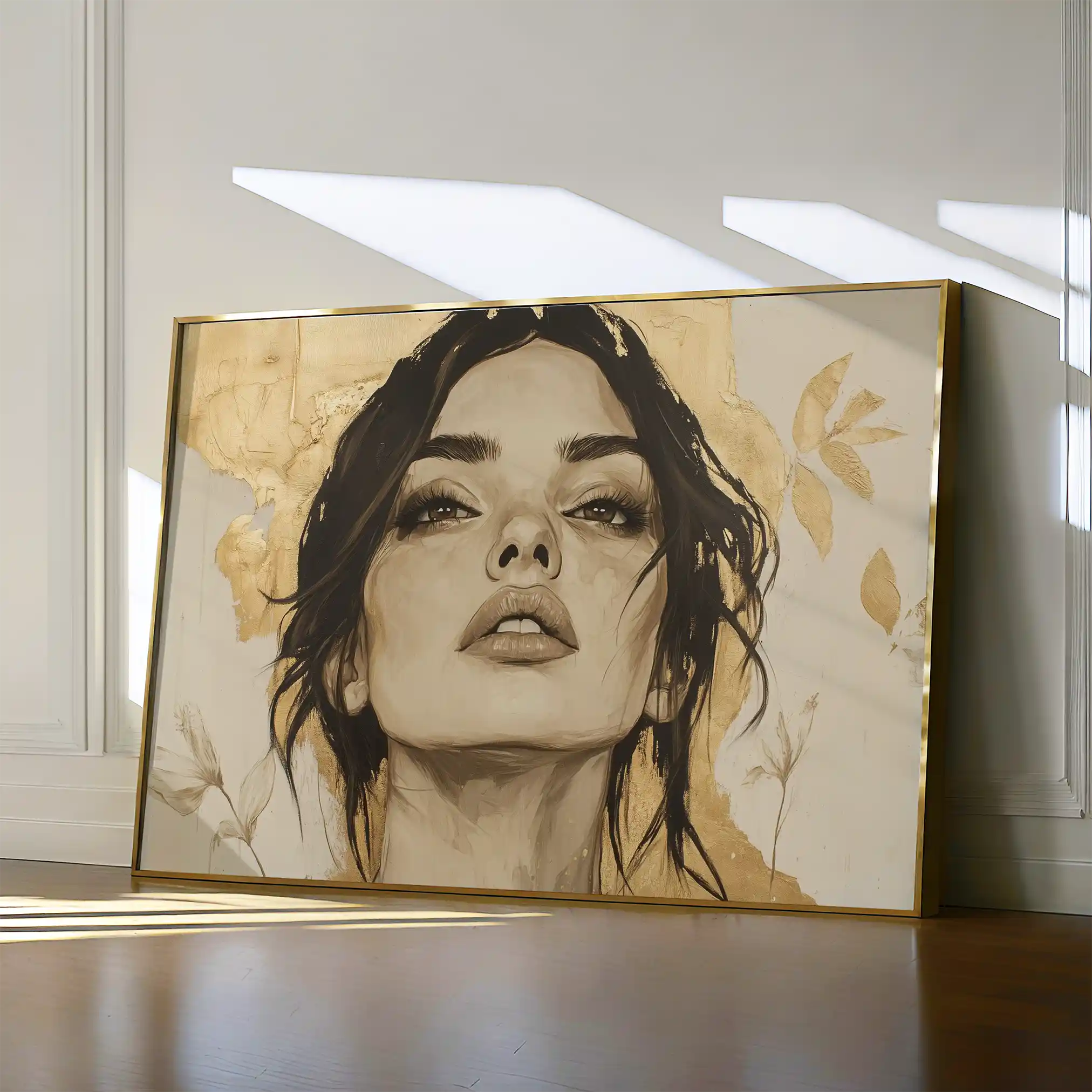 Portrait 175 Canvas Art 60 x 40 cm / Black