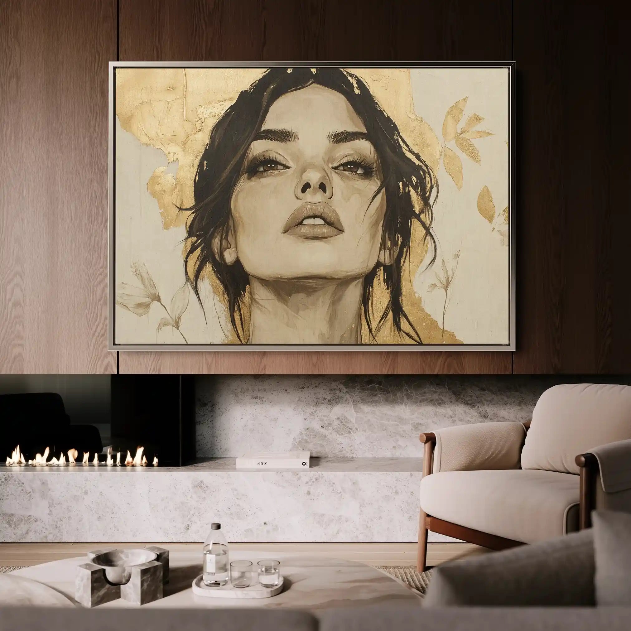 Portrait 175 Canvas Art 60 x 40 cm / Black