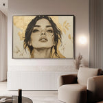 Portrait 175 Canvas Art 60 x 40 cm / Black