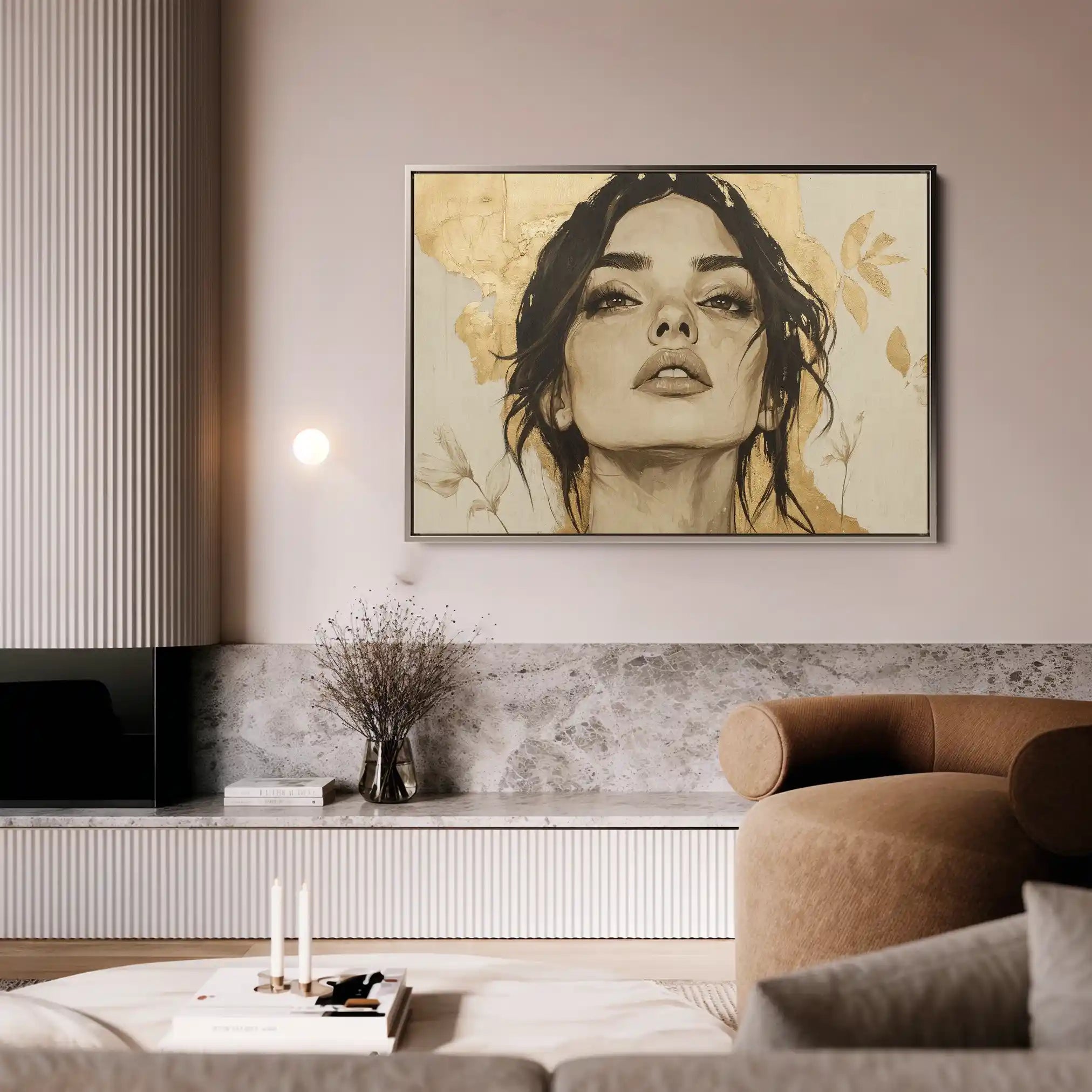 Portrait 175 Canvas Art 60 x 40 cm / Black