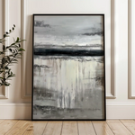 Abstract 1756 Canvas Art 60 x 40 cm / Black