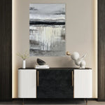 Abstract 1756 Canvas Art 60 x 40 cm / Black