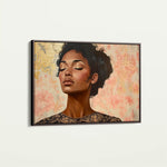 Portrait 176 Canvas Art 60 x 40 cm / Black