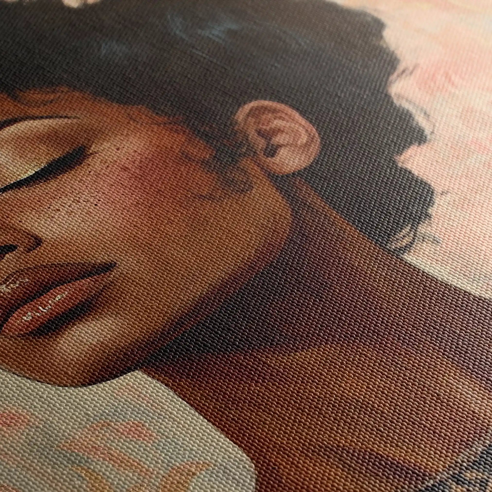 Portrait 176 Canvas Art 60 x 40 cm / Black