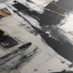 Abstract 1762 Canvas Art 60 x 40 cm / Black