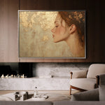 Portrait 177 Canvas Art 60 x 40 cm / Black