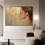 Portrait 177 Canvas Art 60 x 40 cm / Black