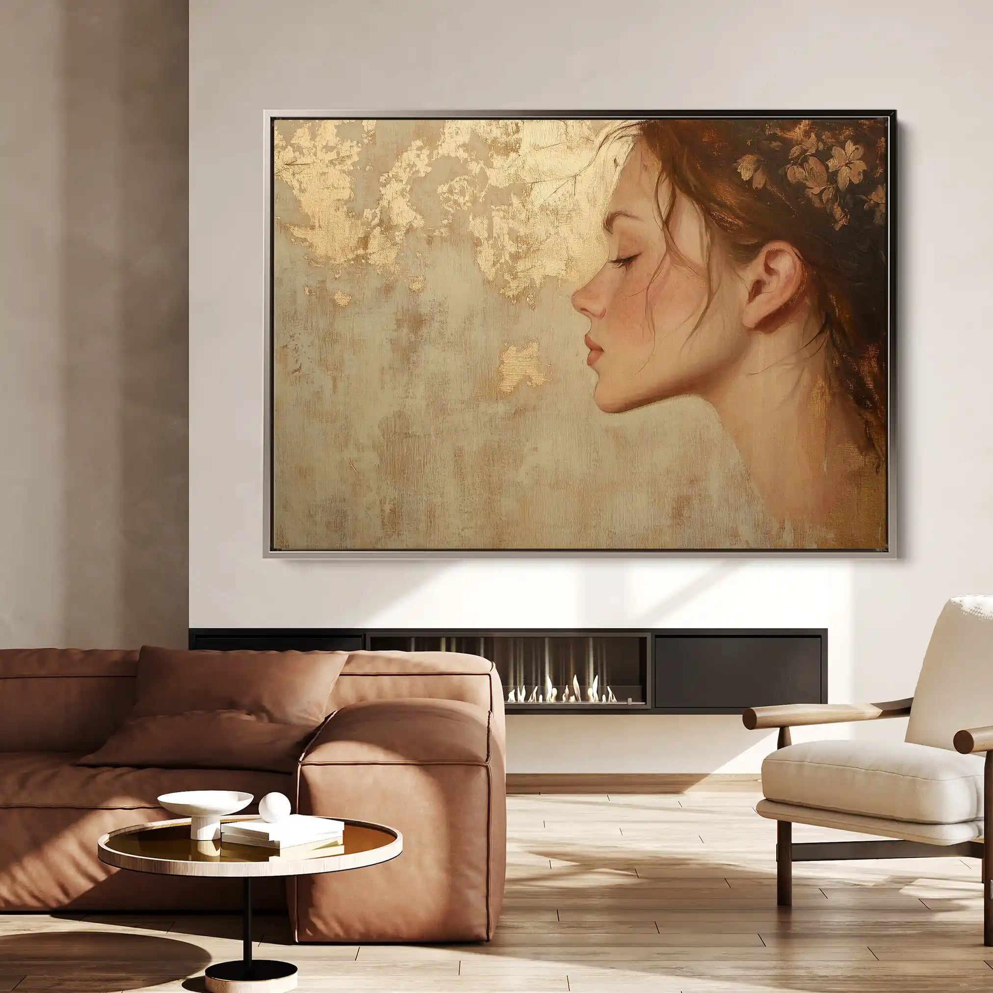 Portrait 177 Canvas Art 60 x 40 cm / Black