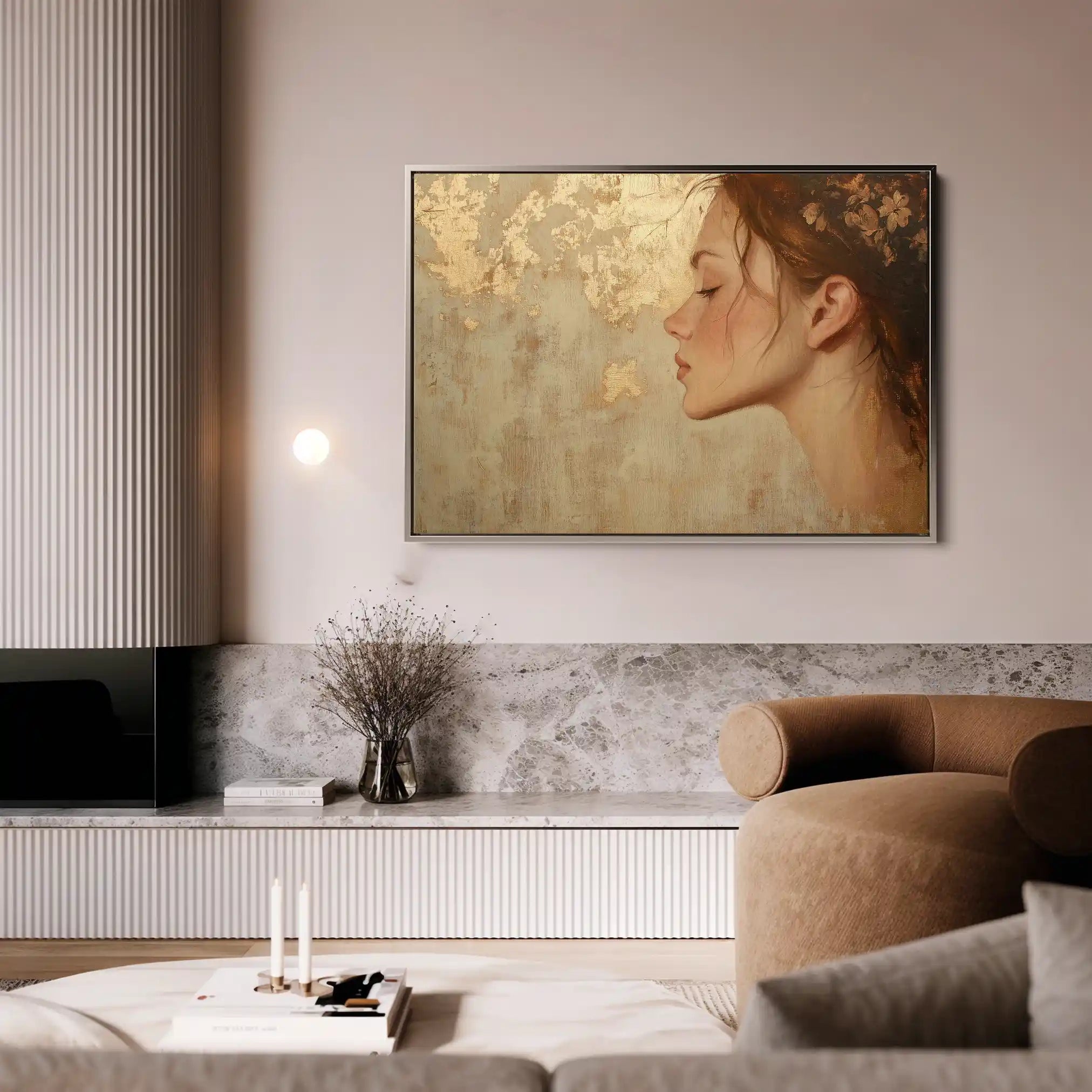 Portrait 177 Canvas Art 60 x 40 cm / Black