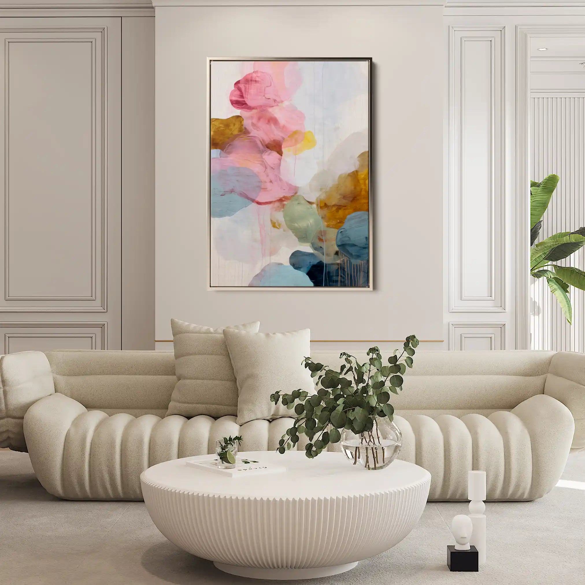 Abstract 1771 Canvas Art 60 x 40 cm / Black