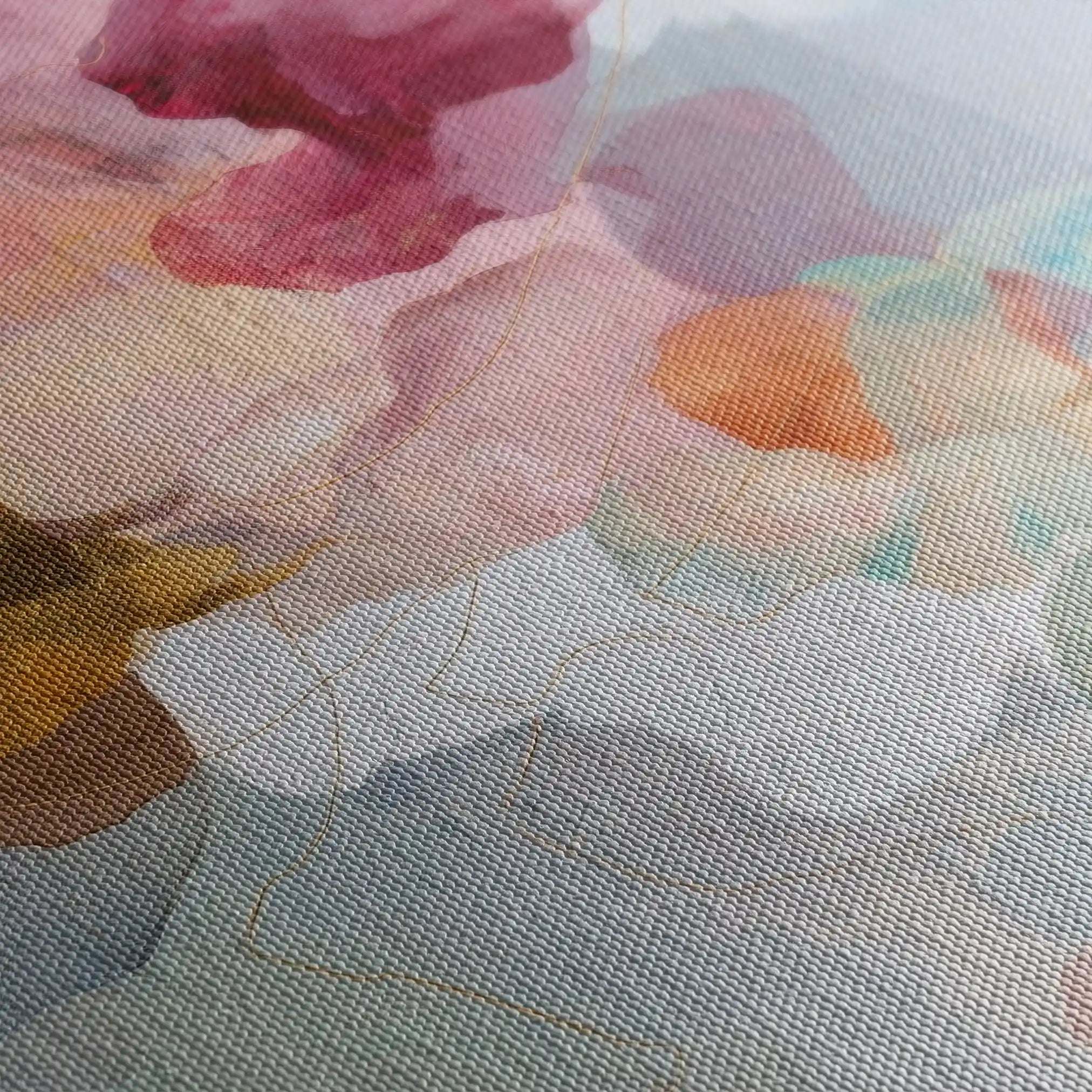 Abstract 1772 Canvas Art 60 x 40 cm / Black