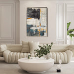 Abstract 178 Canvas Art 60 x 40 cm / Black