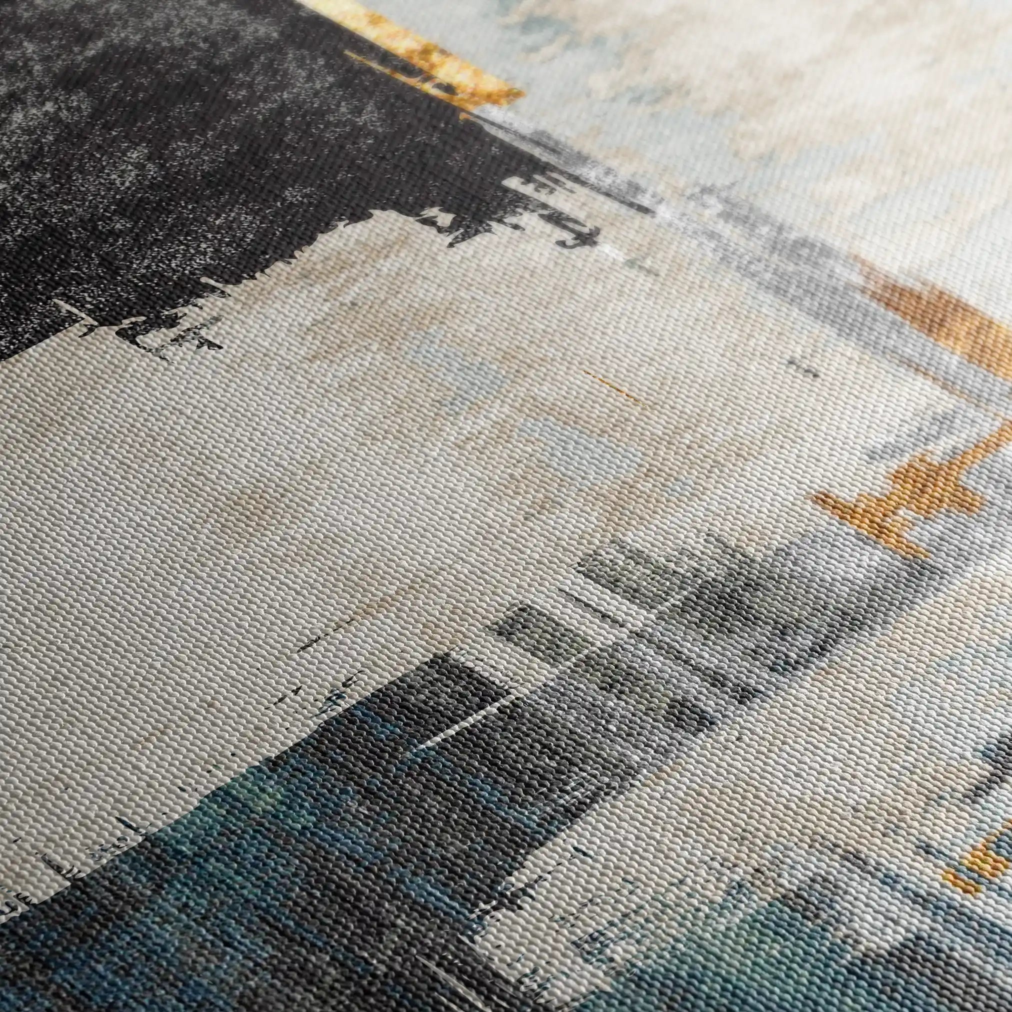 Abstract 178 Canvas Art 60 x 40 cm / Black