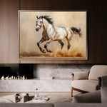 Horses 179 Canvas Art 60 x 40 cm / Black