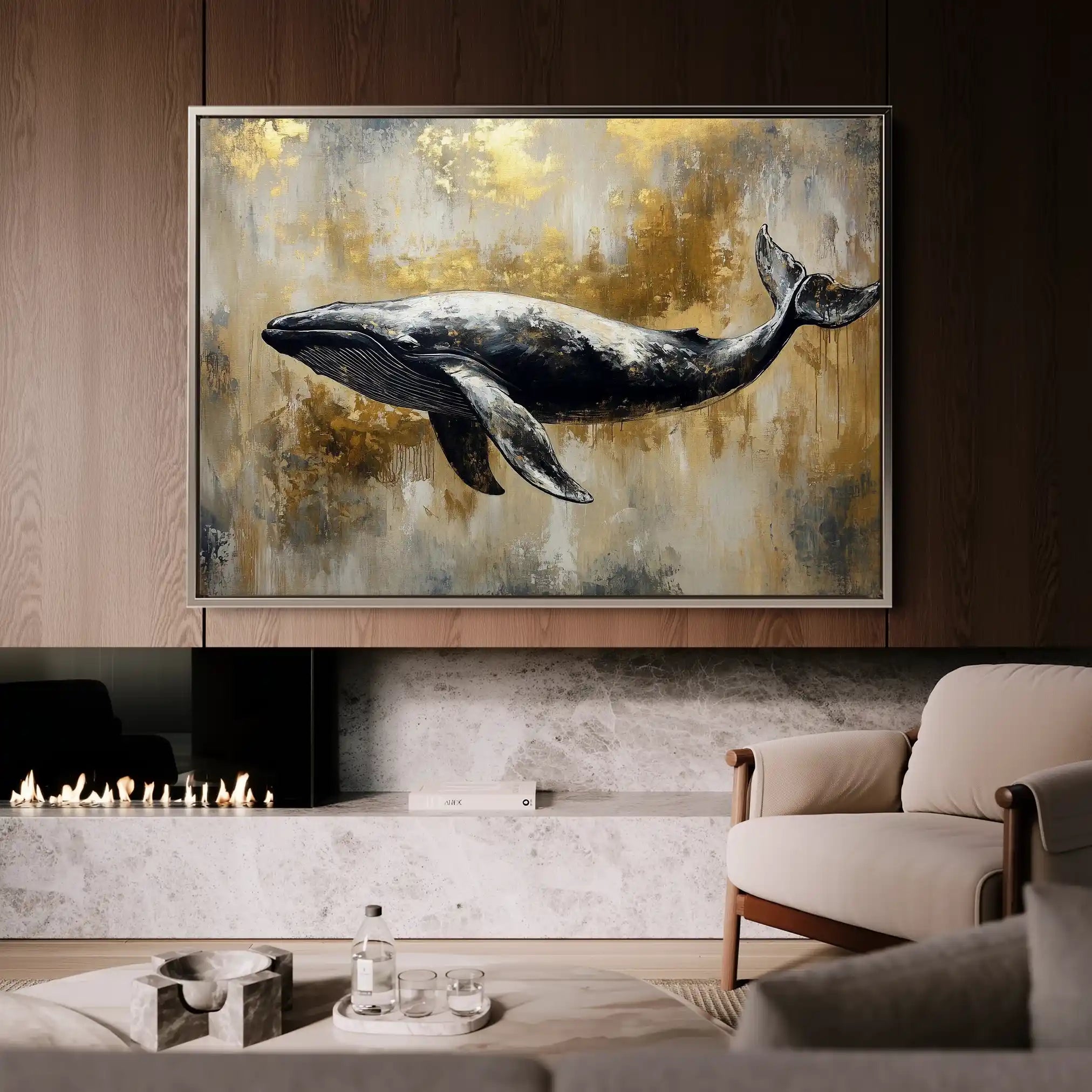Animals 180 Canvas Art 60 x 40 cm / Black