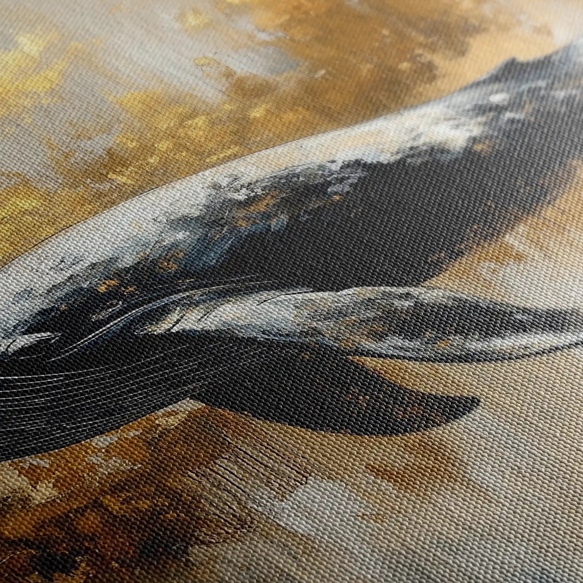 Animals 180 Canvas Art 60 x 40 cm / Black