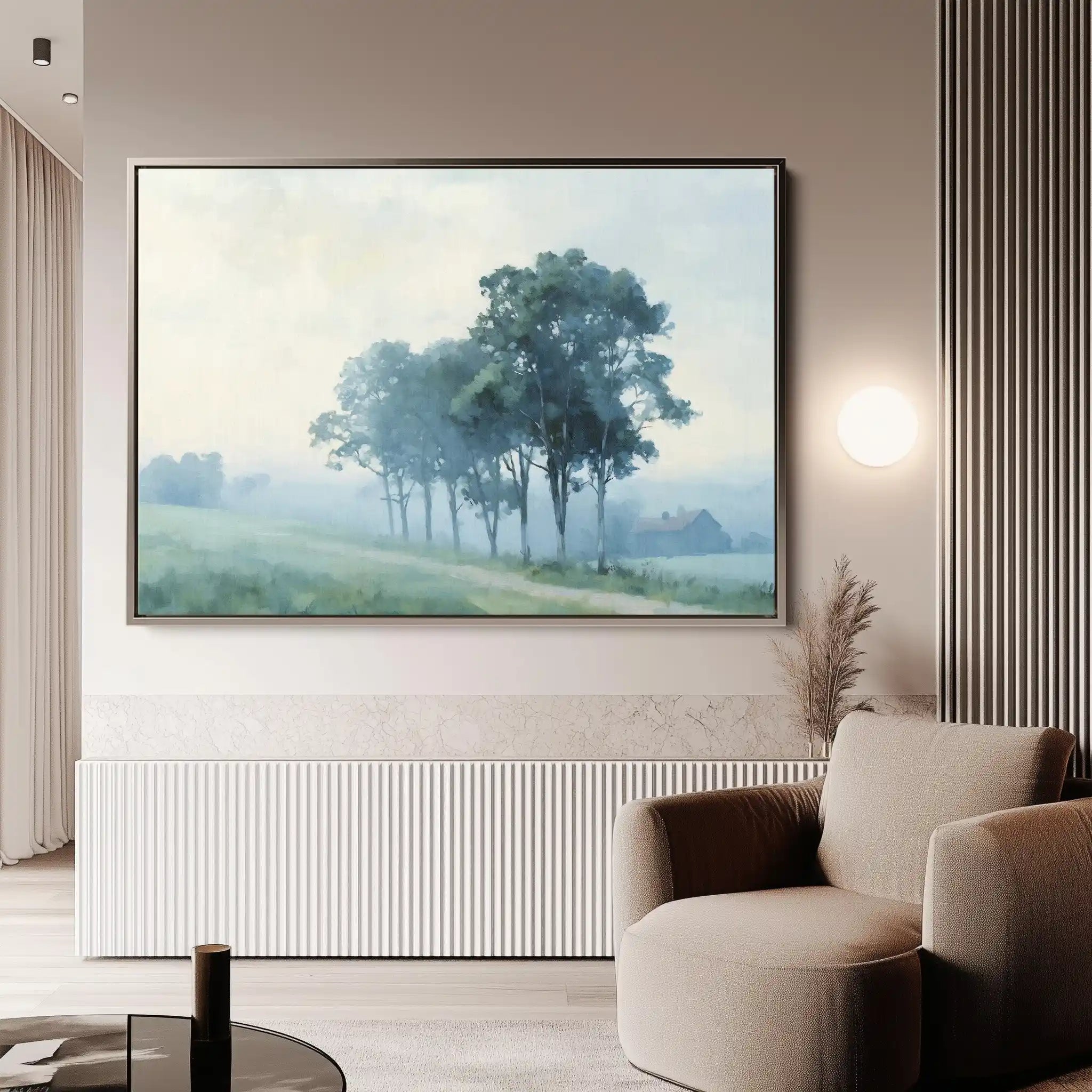 Landscape 181 Canvas Art 60 x 40 cm / Black